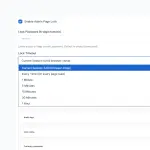 Admin Page Lock