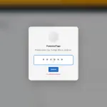 Admin Page Lock