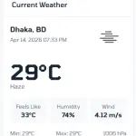 SH Weather Dashboard